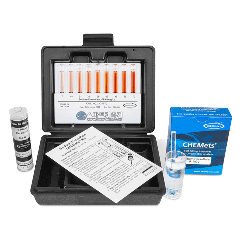 K-7870- Persulfate 과황산염측정키트, CHEMetrics K7870