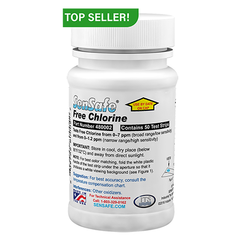 B50-FreeClH1 잔류염소키트 Free Chlorine High Test Strips 480022