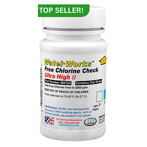 B50-FreeClH3 잔류염소키트 Free Chlorine Ultra High II Test Strips 480124