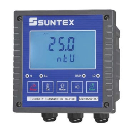 TC-7100RS-100 침적형탁도계 설치형미터 SUNTEX 범위 0 - 100NTU