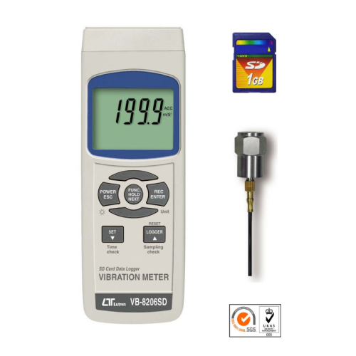 VB-8206SD 휴대용 진동계 진동측정기 LUTRON VB8206SD