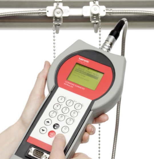 초음파 유량계 KATflow200-K1N 유량 비교측정,펌프용량 확인,누수량 측정