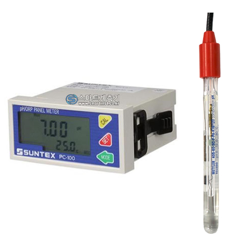 pH-100-Plat 설치형 pH측정기 메틀러토레도 pH전극