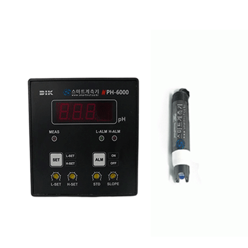 설치형 pH측정기 NPH-6000-S400N DIK 배관용 유리전극방식