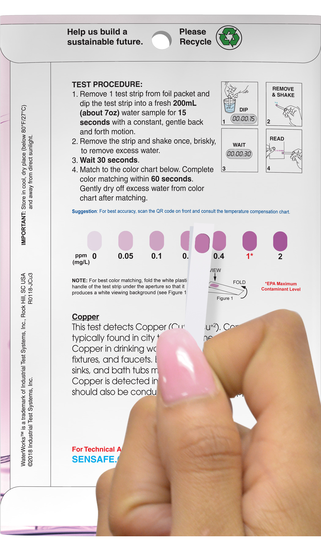 P30-CoppL1 구리검사키트 ITS 수질측정키트 Copper Kit