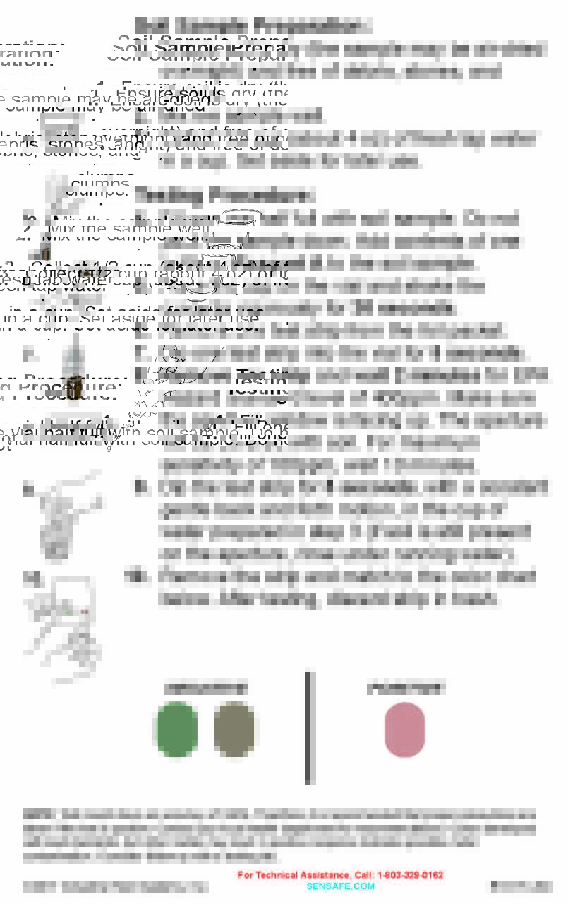 P5-LeadS 토양의 납 성분을 측정용 키트