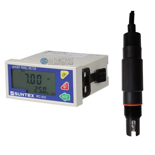 pH-100-SpH10 온라인 pH측정기 침적 및 배관삽입형 pH전극
