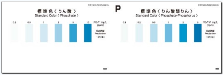 WAK-PO4 인산성인, 인산염 팩테스트, Phosphate Packtest