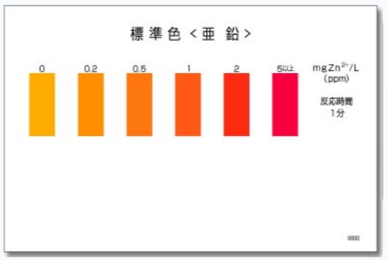 WAK-Zn 아연 팩테스트, Zinc Packtest 수질검사키트