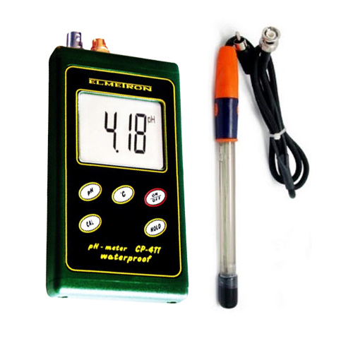 CP-411P 휴대형 pH측정기, pH ,온도센서 일체형타입 P20 PH전극
