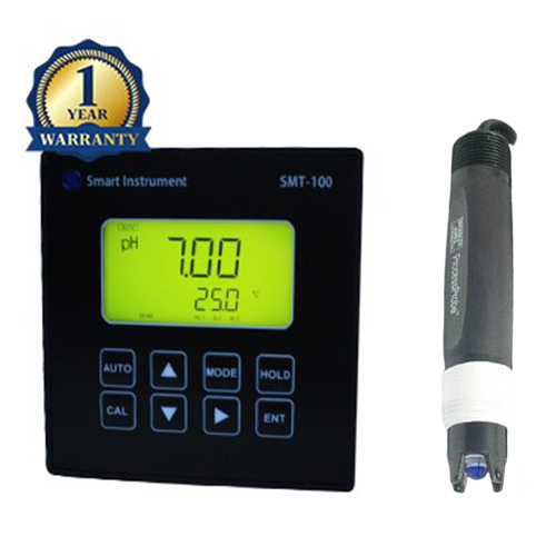 SMT-100-S400GT 설치형 pH측정기, 탱크, 배관전용 온도보상 pH 전극