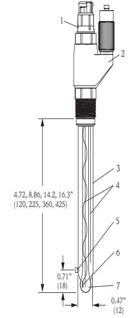 CPS41D-7BB2B1 초순수(순수)용 pH전극 초순수전용 pH센서