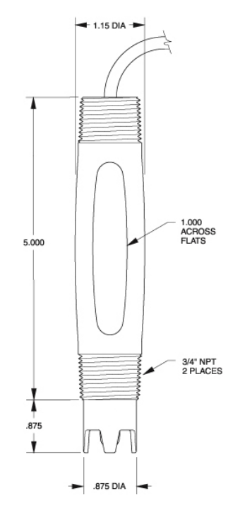 S400-N pH센서 배관,고온,고압용 pH센서