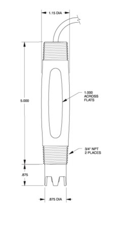 S400-GT pH전극 탱크,배관 고온고압용 설치형 pH센서 Broadley James