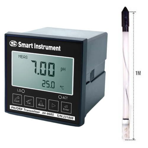 JH-96RS-GR-1K 설치형 pH측정기 오,폐수처리장, 485통신 pH 자동제어