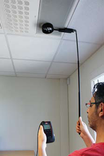 LV 110 휴대용 Φ100mm 베인풍량풍속계