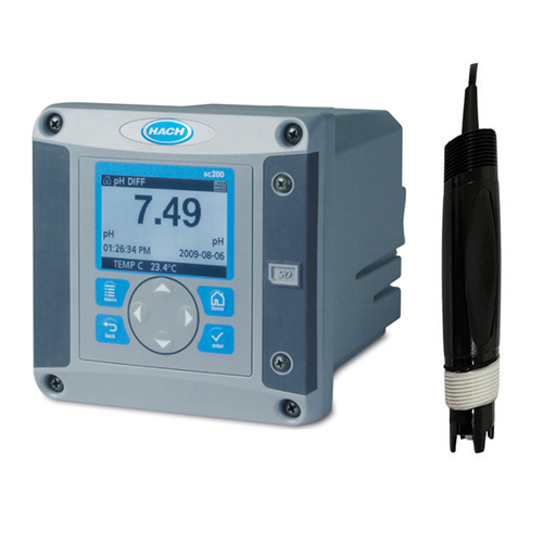 SC200-SpH10 인라인 하크 pH측정기 하수처리장,폐수처리장 공정용 pH METER