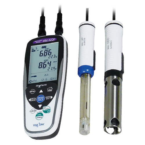 MM-42DP pH,DO 2채널측정기 Portable water quality meter