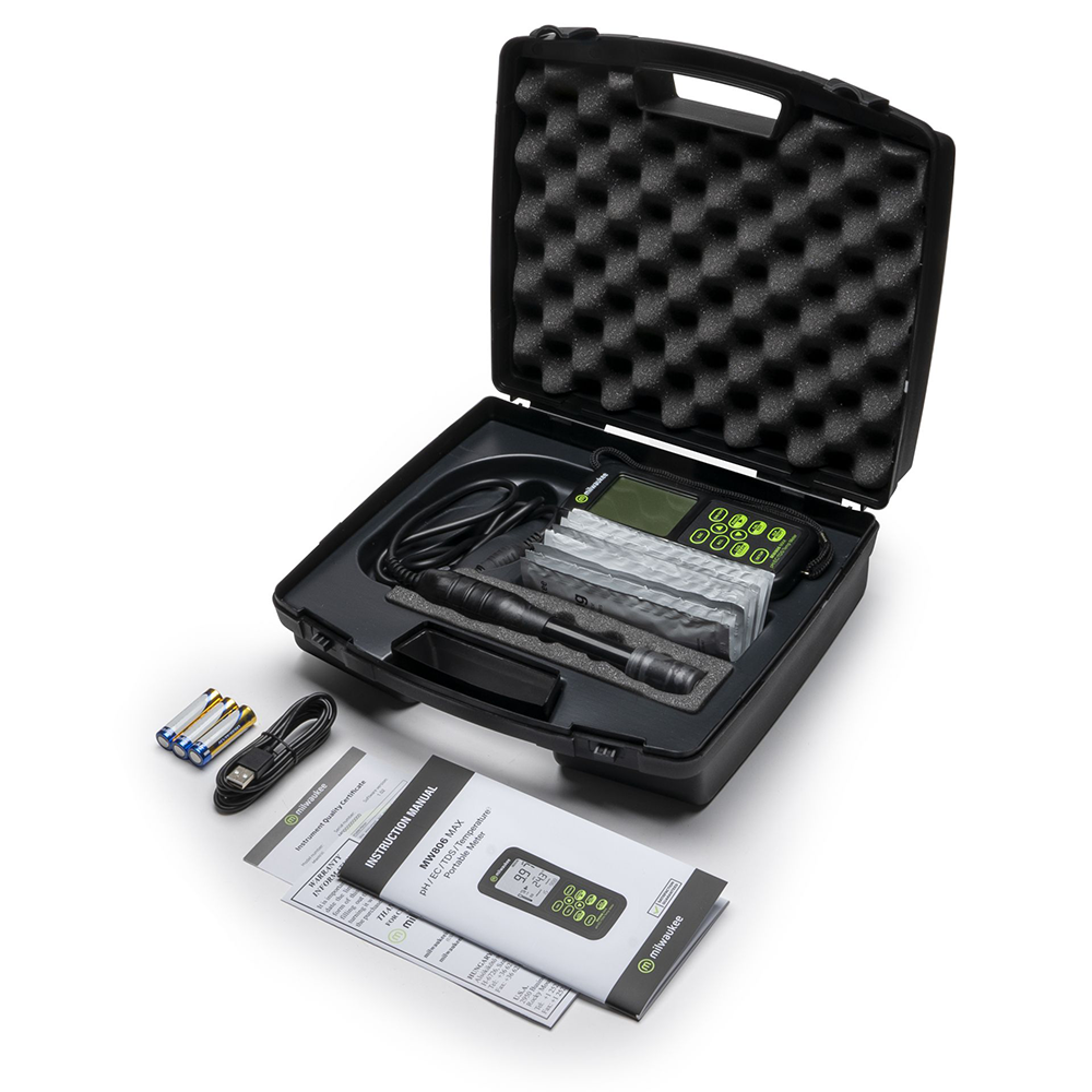MW806 다항목 측정기 pH, EC, TDS, 온도 측정기