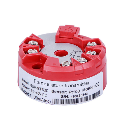 ST500 온도 트랜스미터 써머커플, PT100 센서 호환, 4-20mA 출력, 헤드타입