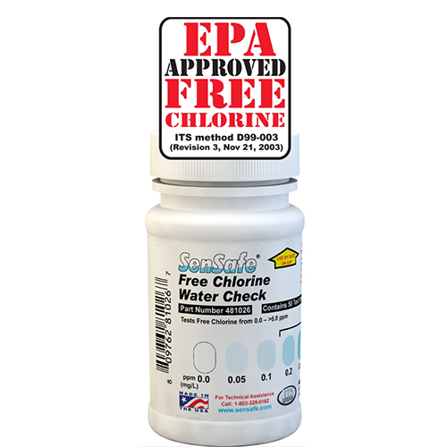 B50-FreeCl 잔류염소키트 Free Chlorine Water Check Test Strips 481026