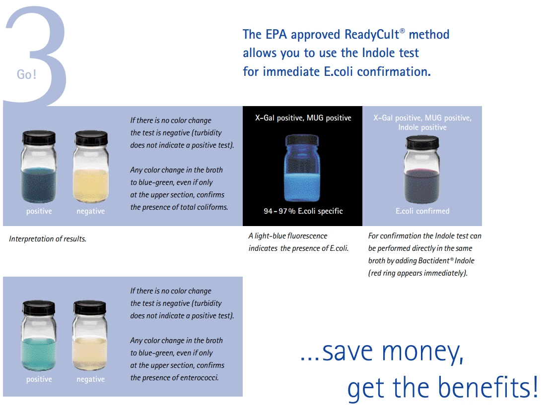 Readycult Coliform 총대장균용 수질검사 키트 ﻿