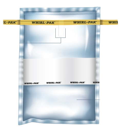 B01196WA	스토마커용 와이어 샘플백, 나스코 휠팩, 멸균백 Stomacher Bag