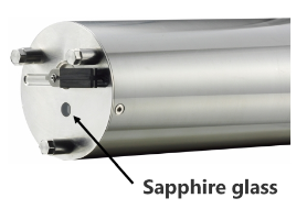 TA-3 탁도센서와 SS센서 지지대 25A배관용 스텐레스강관(외경 34mm)