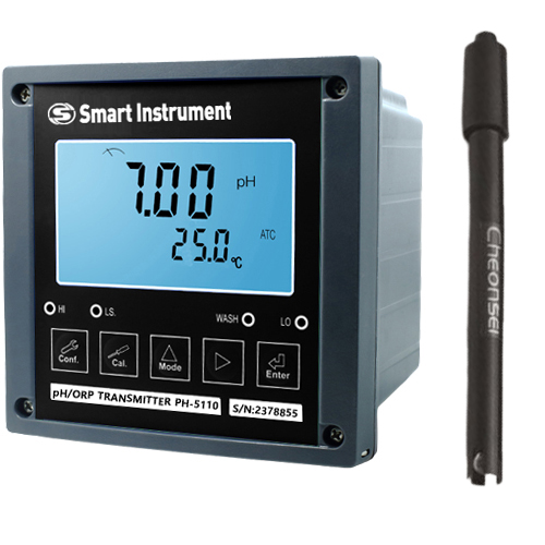 PH-5110-GSA5 호기조, 무산소조 pH측정기 천세 무보충형 pH전극