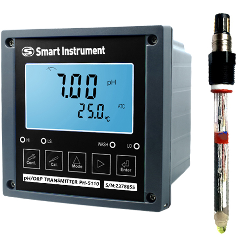 PH-5110-VPI 고온,고압, 케미칼용 설치용 pH측정기 PT100 온도복합전극
