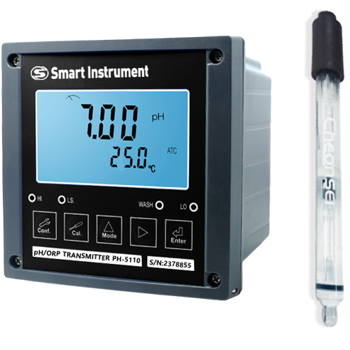 PH-5110-CPP13 불화물용 pH측정기 무보충 내불산 온도보상 pH전극