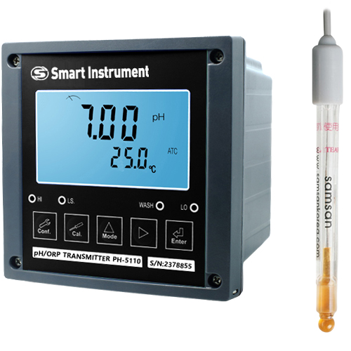 PH-5110-SPH-100G 설치형 pH측정기 보충형 삼산 pH electrode