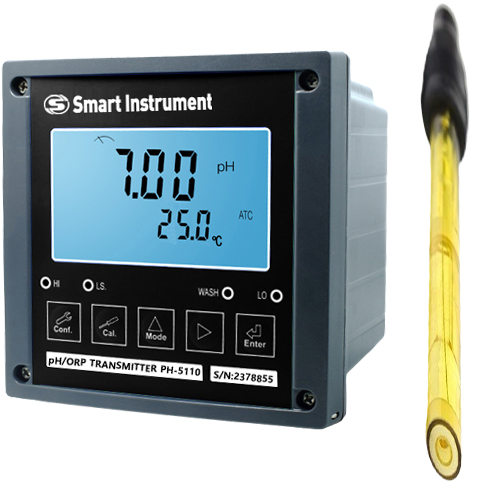 PH5110D-S354 불소,불산 측정용 인라인 pH미터 S354CDHF
