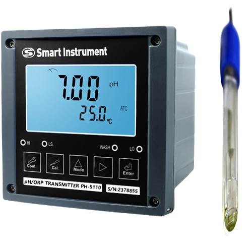 PH5110D-SG200C 인라인 pH미터 Sensorex Glass pH Sensor