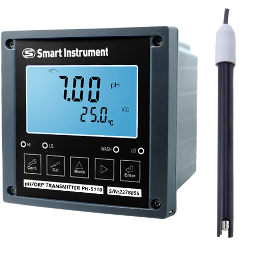 PH5110DRS-1A 불산농도 0.5%용 인라인 pH미터 Antimony pH센서