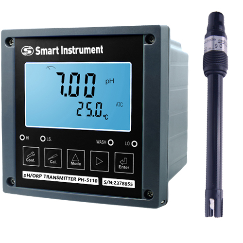 PH5110DRS-1H 인라인 pH미터 GRN-1H-S8 안티몬전극Antimony pH