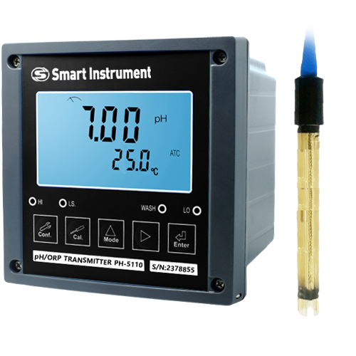 PH5110D-700B 인라인 pH미터 Epoxy Body pH 전극