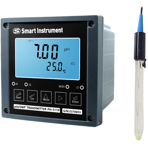 PH5110D-905 인라인 pH미터 Glass Body pH Sensor