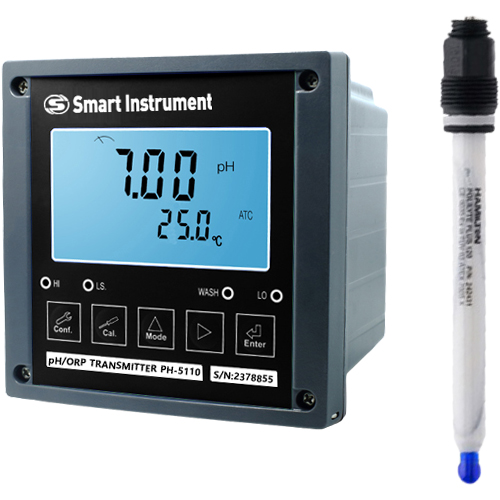 PH5110D-428 내불산 인라인 pH미터 불산농도 1%이하﻿ 헤밀턴 pH전극