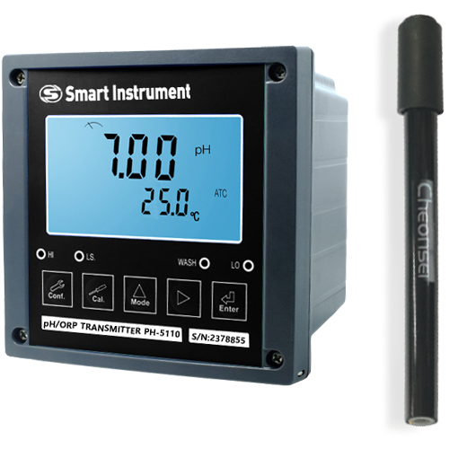 PH5110DRS-CPP14 플랫타입 pH미터 천세 pH 무보충형센서