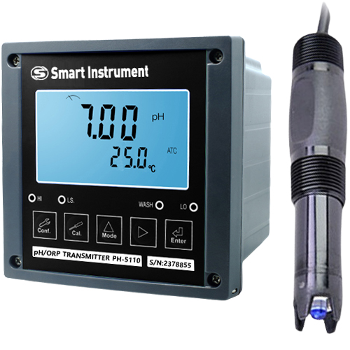 PH5110DRS-S420GTk 삽입깊이58mm용 인라인 pH미터 고온 고압용 PH센서