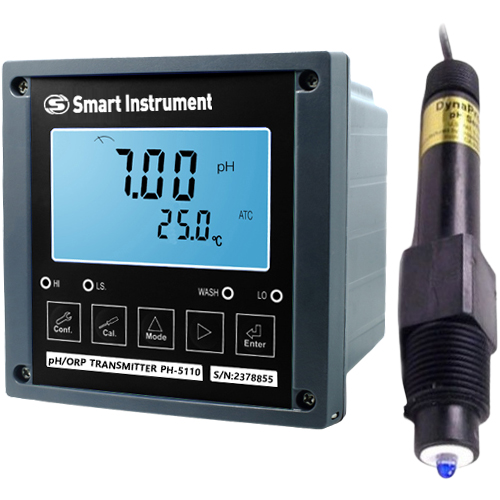 PH5110DRS-873K 140도 고온전용 탱크 및 배관 pH미터 1NPT pH센서
