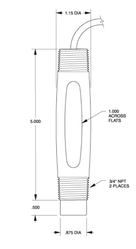 CPM223PR0110-S410N self cleaning 삽입깊이12.7mm pH측정기