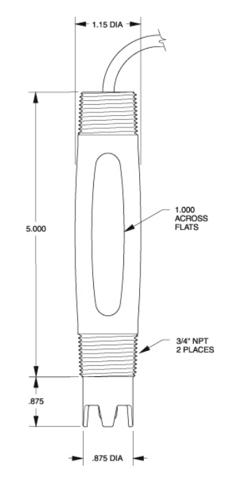 CPM223PR0010-S400N 오폐수처리장 pH측정기 3/4인치 침적 및 삽입형전극