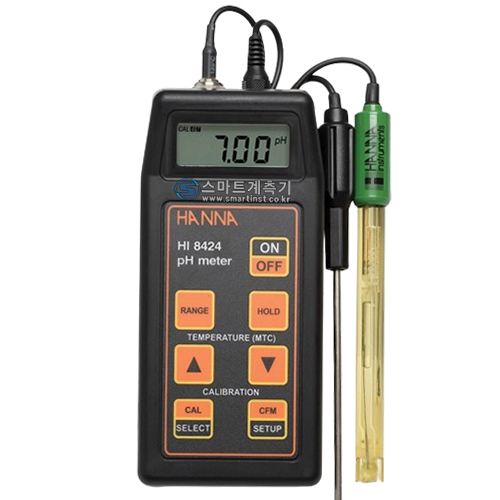 HI8424 휴대용 pH,mV 측정기 HI1230B pH전극