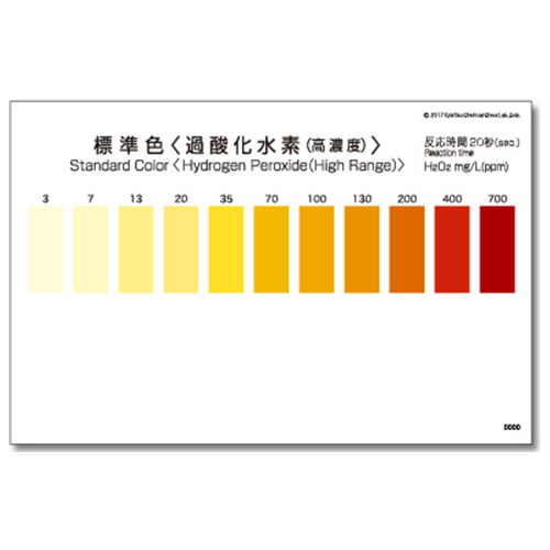 WAK-H2O2(C)-SH 과산화수소 색대조표,Hydrogen Peroxide 색상표