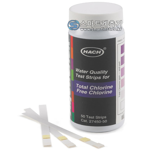 27450-50 잔류염소, 총잔류염소 Free and total chlorine Test Strip