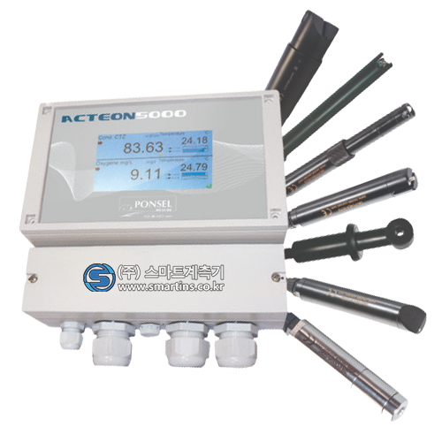 ACTEON5000-2C 2채널 다항목 수질측정기 2채널 광학식 센서
