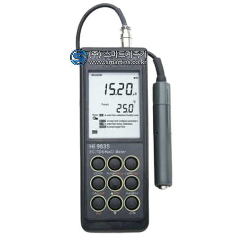 HI9835 휴대용 전도도, TDS, 염도,온도 측정기(단종제품)