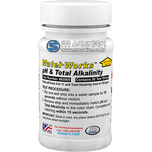 B50-pH+Alka pH, 총알칼리도 검사 테스트키트 480005